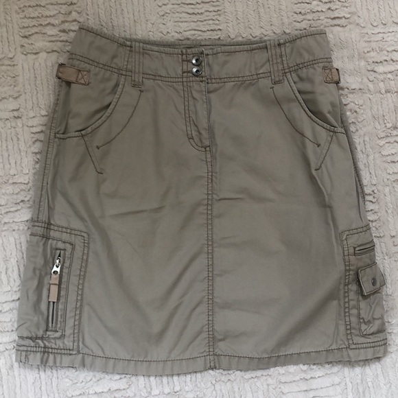 ESPRIT cargo utility skirt beige tan Size 6 - Picture 13 of 16